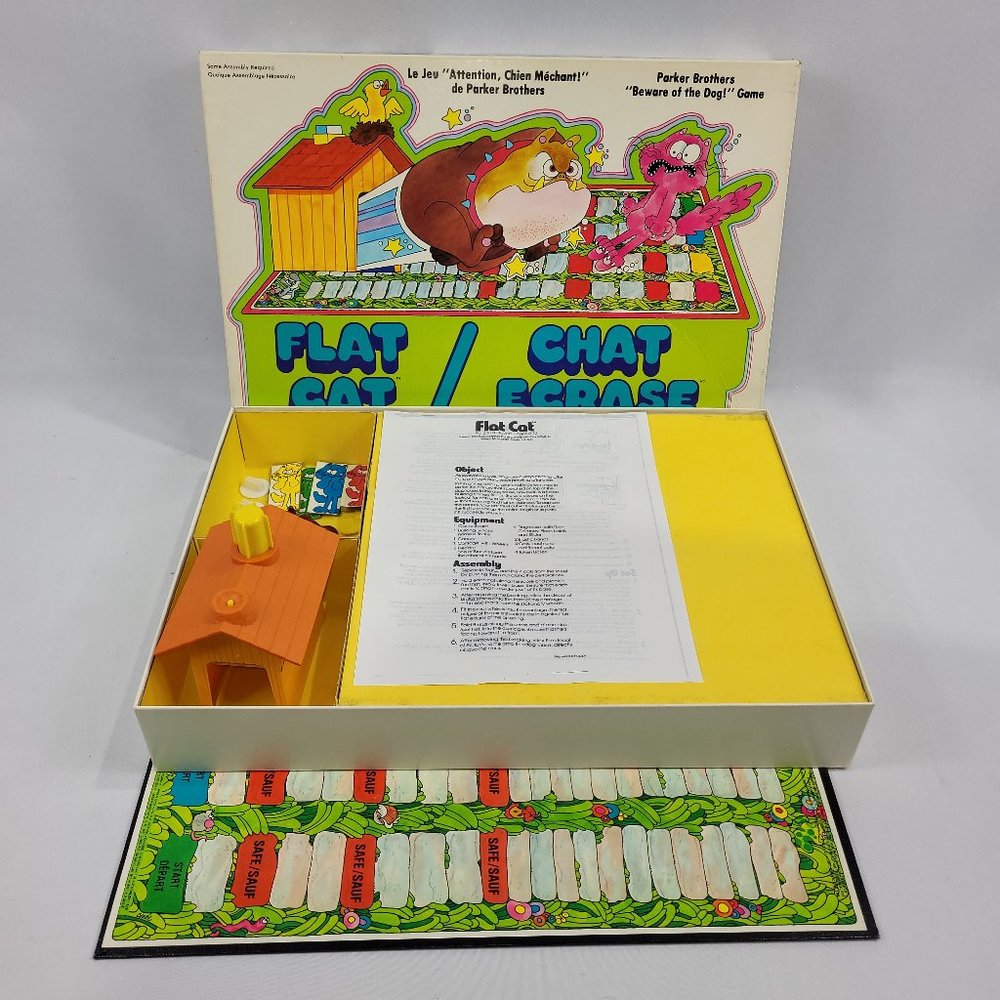 Flat Cat Game Vintage 1978 Boardgame by Parker Brothers.